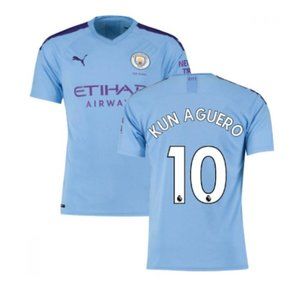 NWT Kun Aguero Youth Jersey and Shorts Set Size 22